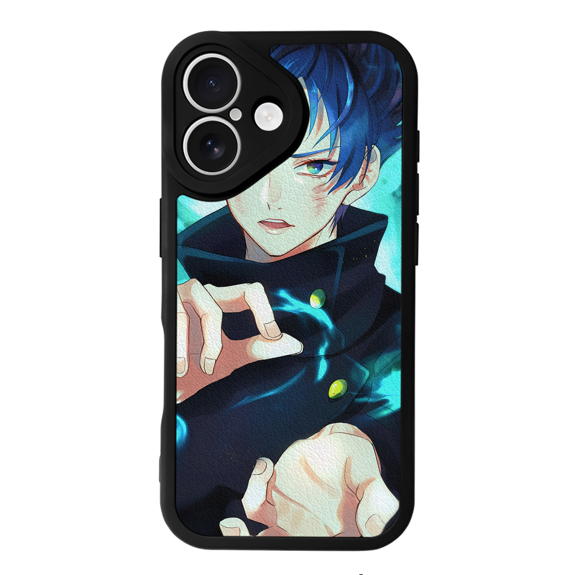 （画像用） 呪術廻戦 Jujutsu Kaisen 【iPhone 16シリーズ対応】シリコンスマホケース（レザー調） 材質：シリコン